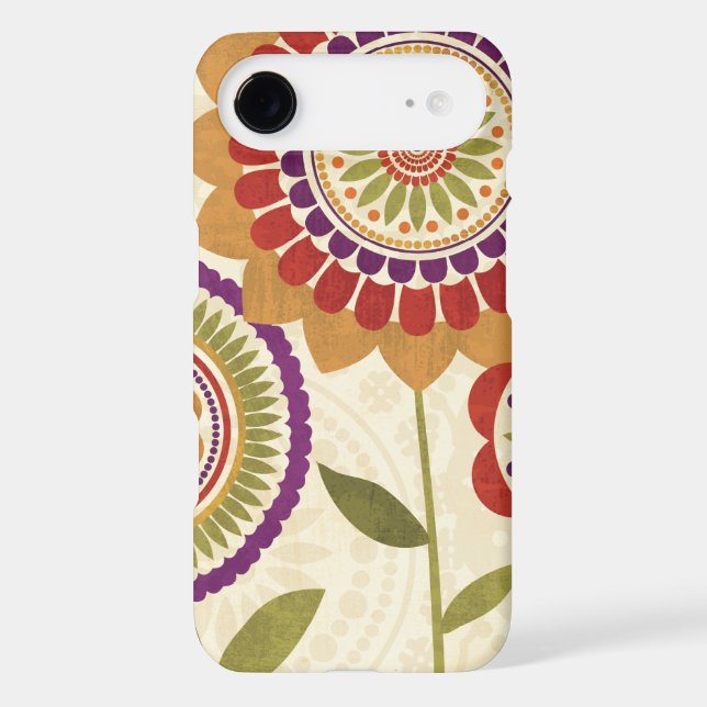 Contemporary Fall Flowers Case-Mate iPhone Case (Back)