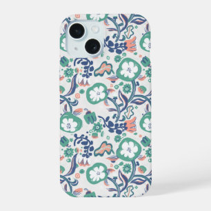 Contemporary Floral Doodle Print iPhone 15 Case