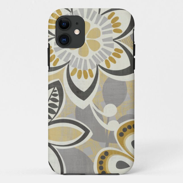 Contemporary Floral Patterns Case-Mate iPhone Case (Back)