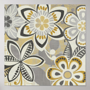 Contemporary Floral Patterns Poster