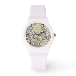 Contemporary Floral Patterns Watch