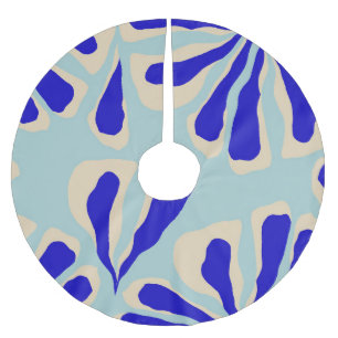 Contemporary Floral: Trendy Seamless Fashion. Brushed Polyester Tree Skirt