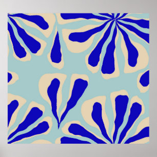 Contemporary Floral: Trendy Seamless Fashion. Poster