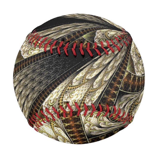Contemporary Fractal Design Neutral Colour Baseball (Front)