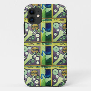 Contemporary Fun Mosaic Art Print – A Playful   iPhone 11 Case