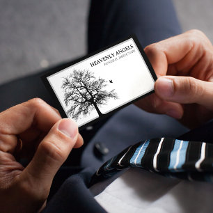 Contemporary Funeral Directors   Tree of Life Business Card
