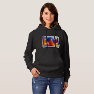 Contemporary Geometric Abstract Wall Art Hoodie