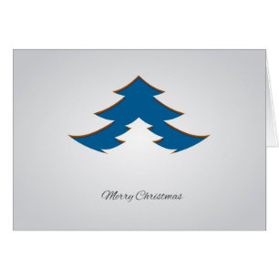 Contemporary, Geometric Christmas Tree /Blue