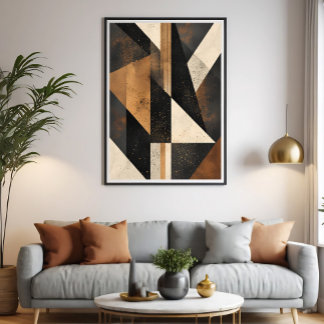 Contemporary Geometric Harmony Poster