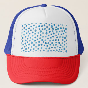Contemporary geometric shapes watercolor. trucker hat