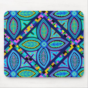 Contemporary Granny Square Flower Mouse Pad