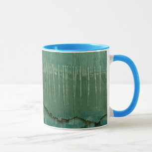 Contemporary Green Watercolor Mug
