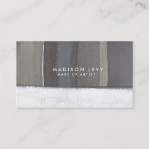 Contemporary Grey Lines Watercolor Artist Appointment Card