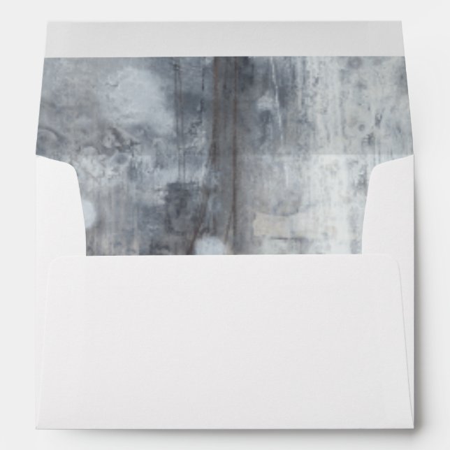 Contemporary Grey Painting Envelopes (Back (Bottom))