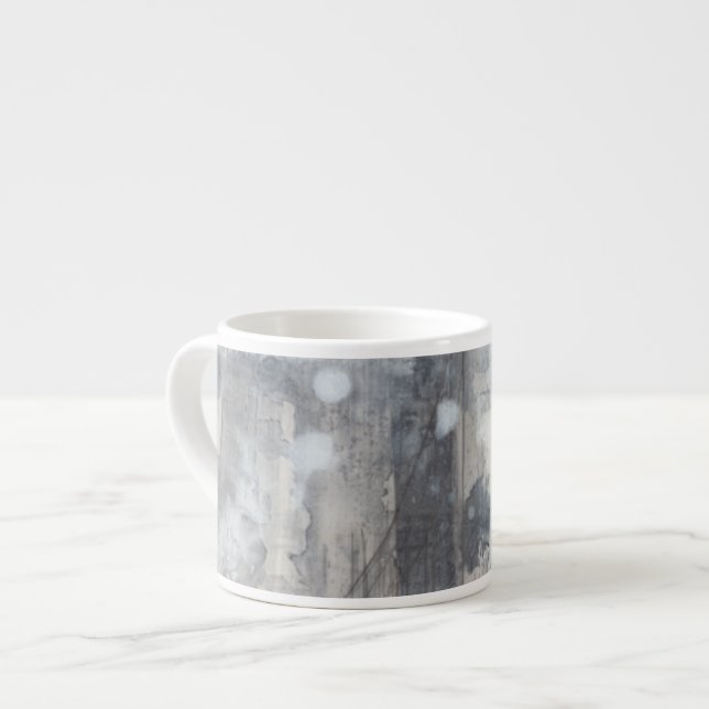 Contemporary Grey Painting Espresso Cup (Front Left)