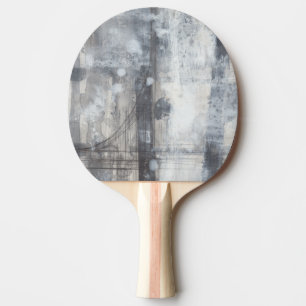 Contemporary Grey Painting Ping Pong Paddle
