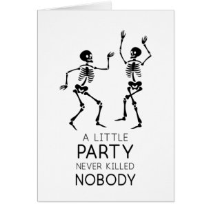 Contemporary Halloween skeletons