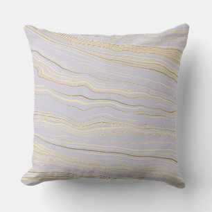 Contemporary Hint of Mauve, Tan with Linen Pattern Cushion