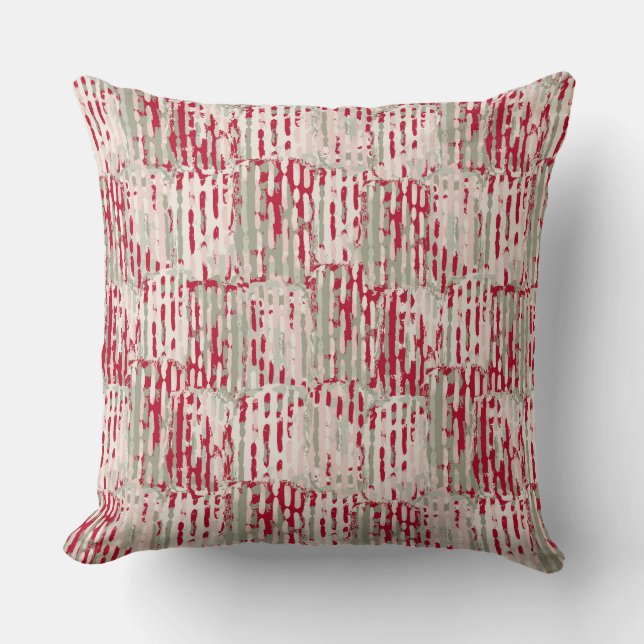Contemporary Holiday Abstract Design Cushion (Front)