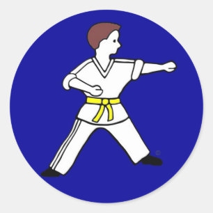 Contemporary Karate Kid 11 blue stickers