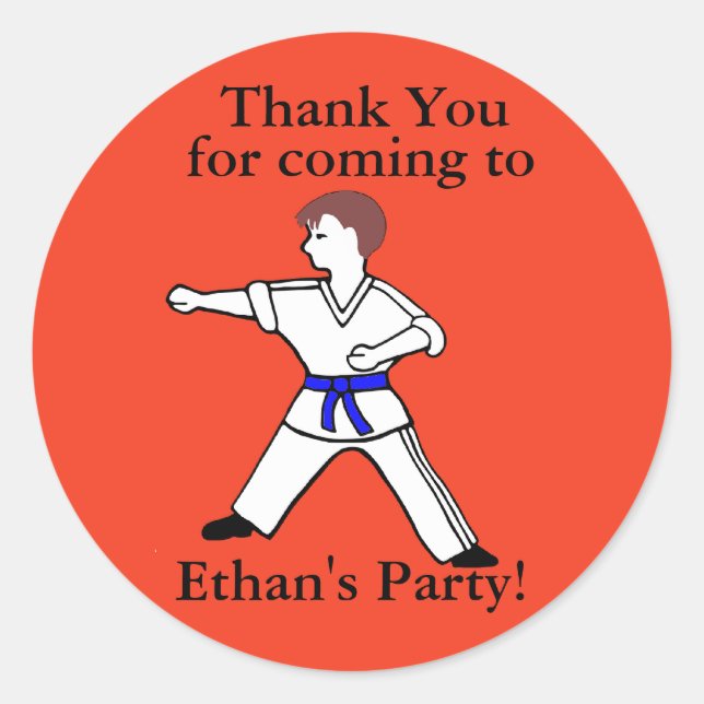 Contemporary Karate Kid Ethan customised stickers (Front)