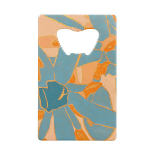 Contemporary Leaf Design in Peach Bottleopener