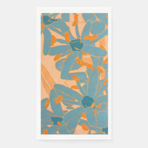 Contemporary Leaf Design in Peach  Napkin