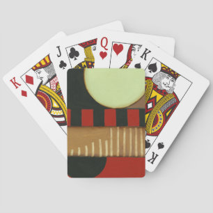 Contemporary Loft Style Paneled Painting Playing Cards