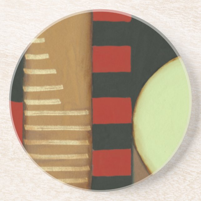Contemporary Loft Style Panelled Painting Coaster (Front)