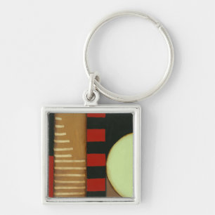 Contemporary Loft Style Panelled Painting Key Ring