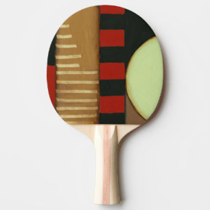 Contemporary Loft Style Panelled Painting Ping Pong Paddle