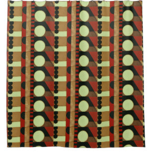 Contemporary Loft Style Panelled Painting Shower Curtain
