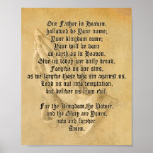 Contemporary Lord's Prayer Poster (Matte)