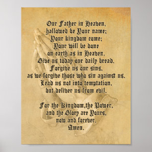 Contemporary Lord's Prayer Poster (Matte)