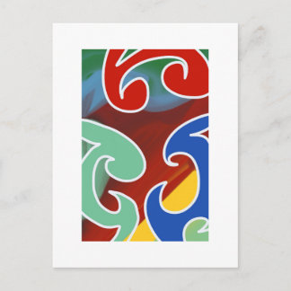 Contemporary Maori Art by RRW 2026 Postcard