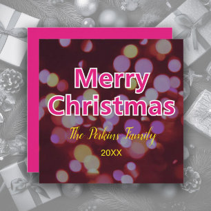 Contemporary Merry Christmas Card