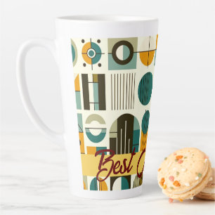Contemporary Mid-century Style Best Mum Ever Latte Mug
