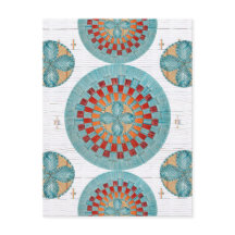 Contemporary Mi'kmaq Quill Inspired Postcard