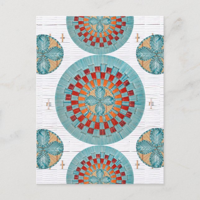 Contemporary Mi'kmaq Quill Inspired Postcard (Front)