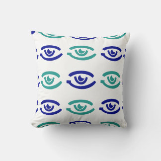 Contemporary minimalist big eye seamless pattern. cushion
