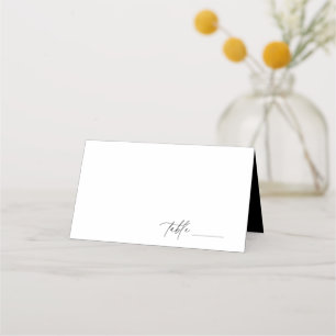 Contemporary Minimalist Wedding Place Card