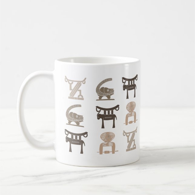 Contemporary modern African symbol art Coffee Mug (Left)