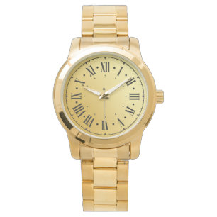 Contemporary Modern Gold Teal Men's Watch