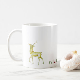 Contemporary Modern Minimalist Reindeer  Coffee Mug