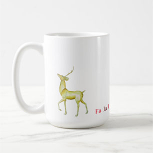 Contemporary Modern Minimalist Reindeer Coffee Mug