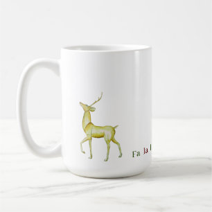 Contemporary Modern Minimalist Reindeer Coffee Mug