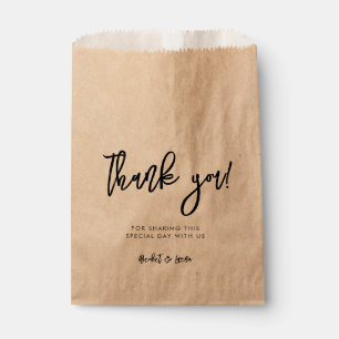 Contemporary modern wedding favour bag