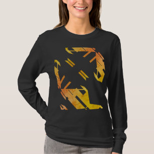 Contemporary Orange Southwest Art Look Abstract T-Shirt