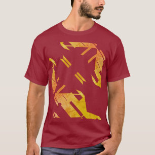 Contemporary Orange Southwest Art Look Abstract T-Shirt
