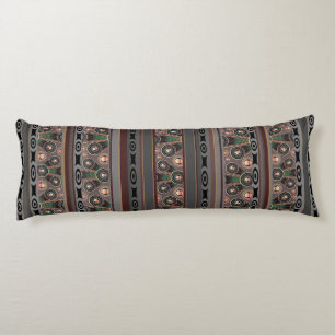 Contemporary Pattern Brown, Grey, Tan Body Cushion